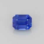 1.22ct Emerald Cut Blue Sapphire, view 1