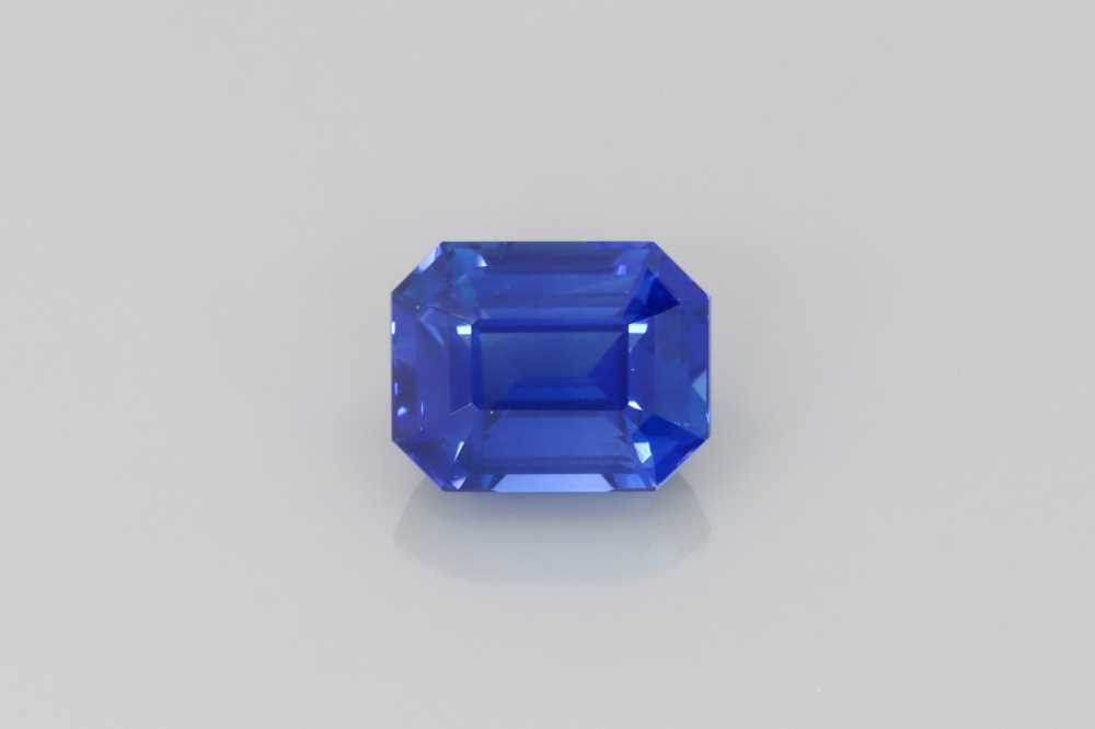1.22ct Emerald Cut Blue Sapphire