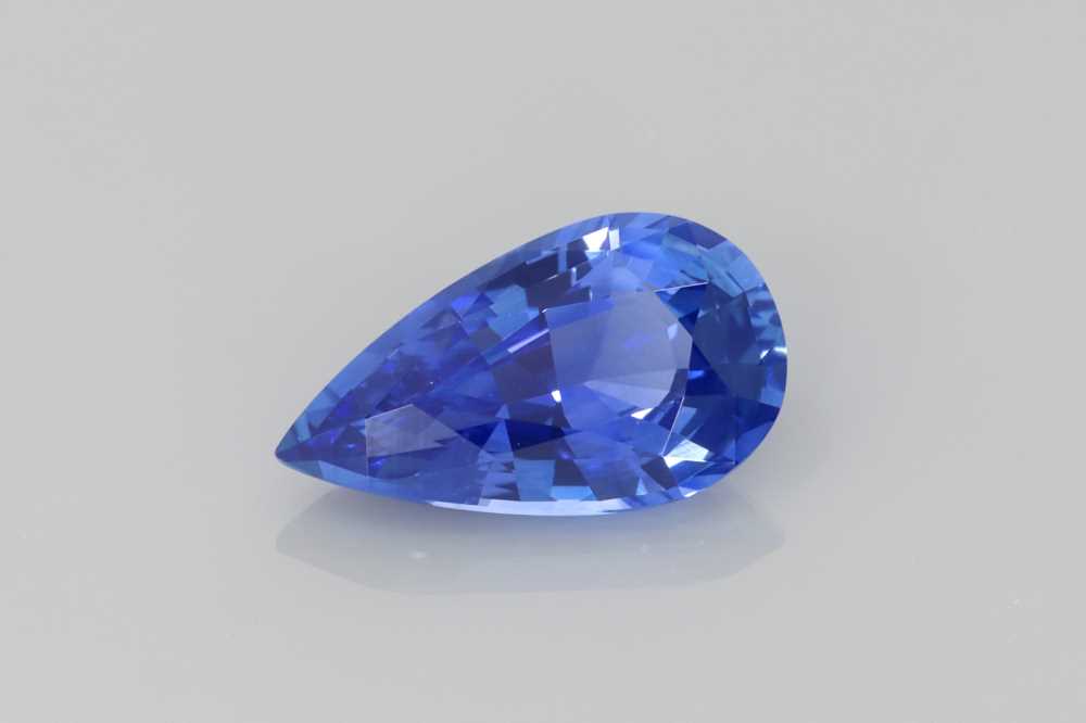1.71ct Pear Shape Blue Sapphire