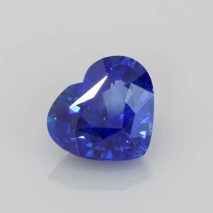 1.56ct Heart Blue Sapphire