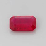 1.11ct Emerald Cut Ruby, view 1