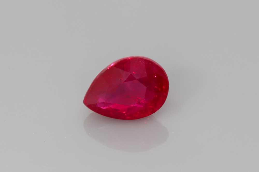 0.96ct Pear Shape Ruby