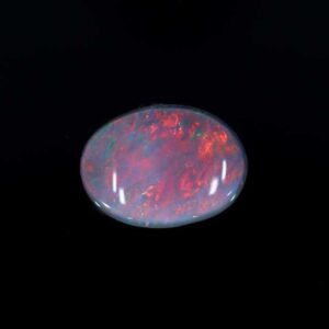0.5ct Cabochon Oval Black Opal