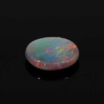 0.5ct Cabochon Oval Black Opal, view 2