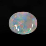 0.89ct Cabochon Oval Black Opal, view 1