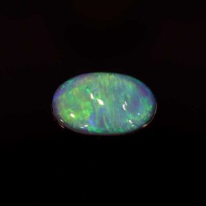 0.62ct Cabochon Oval Black Opal