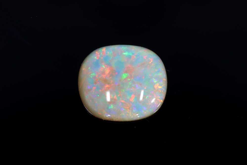 1.07ct Cabochon Oval Black Opal