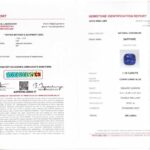 1.19ct Square (Antique) Cushion Blue Sapphire, view 3