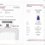 1.71ct Pear Shape Blue Sapphire, view 3