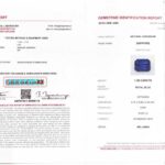 1.56ct Emerald Cut Blue Sapphire, view 3