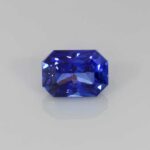 1.01ct Emerald Cut Blue Sapphire, view 1