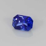 1.01ct Emerald Cut Blue Sapphire, view 2