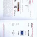 1.11ct Emerald Cut Blue Sapphire, view 3