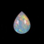 0.465ct Cabochon Pear White Opal, view 3