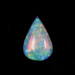 0.78ct Cabochon Pear White Opal, view 3