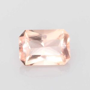 6.07ct Emerald Cut Peach Morganite