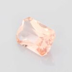 6.07ct Emerald Cut Peach Morganite, view 2