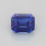 2.06ct Emerald Cut Blue Sapphire, view 1