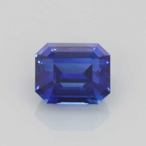 2.06ct Emerald Cut Blue Sapphire