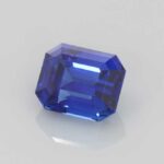 2.06ct Emerald Cut Blue Sapphire, view 2