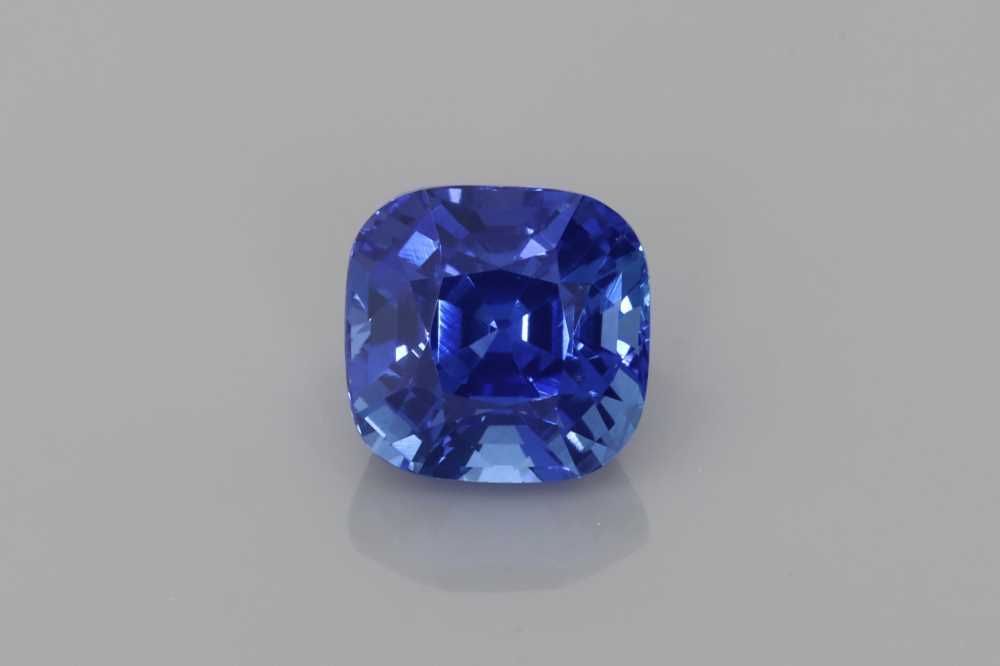 2.08ct Square (Antique) Cushion Blue Sapphire