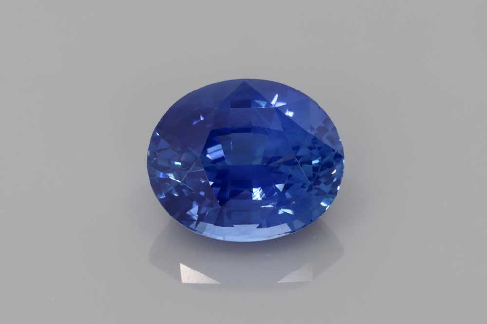 3.68ct Oval Blue Sapphire