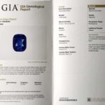 3.68ct Rectangular Cushion Blue Sapphire, view 3