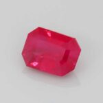 1.57ct Emerald Cut Ruby, view 2