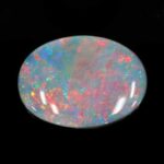 1.93ct Cabochon Oval Black Opal, view 1