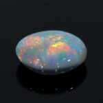 1.57ct Cabochon Oval Black Opal, view 2