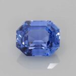 2.06ct Emerald Cut Blue Sapphire, view 1
