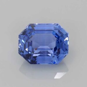 2.06ct Emerald Cut Blue Sapphire