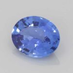 3ct Oval Blue Sapphire, view 2