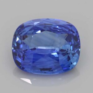 6.13ct Rectangular Cushion Blue Sapphire