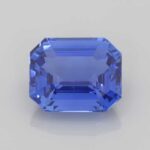 5.42ct Emerald Cut Blue Sapphire, view 1