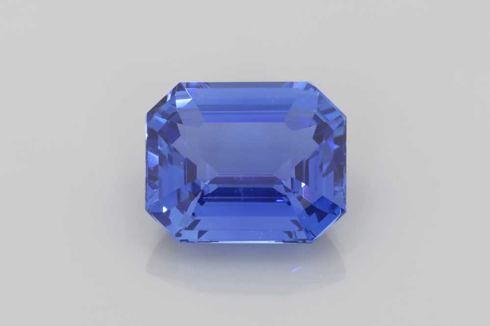 5.42ct Emerald Cut Blue Sapphire