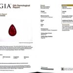 4.74ct Pear Shape Ruby, view 3