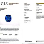 6.13ct Rectangular Cushion Blue Sapphire, view 3