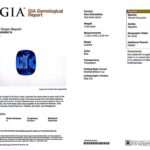 4.59ct Rectangular Cushion Blue Sapphire, view 3