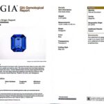 5.42ct Emerald Cut Blue Sapphire, view 3
