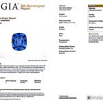 4.04ct Rectangular Cushion Blue Sapphire, view 3