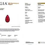 3.79ct Pear Shape Ruby, view 3