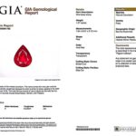 1.07ct Pear Shape Ruby, view 3