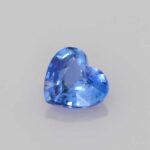0.76ct Heart Blue Sapphire, view 1