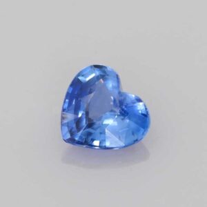 0.76ct Heart Blue Sapphire