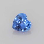 0.73ct Heart Blue Sapphire, view 1