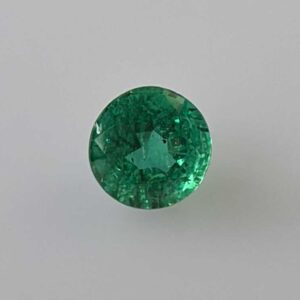 0.87ct Round Emerald