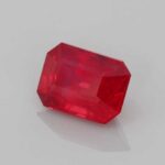 1.26ct Emerald Cut Ruby, view 2