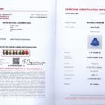 1.1ct Triangle Blue Sapphire, view 3