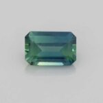 0.595ct Emerald Cut Bi-Colour Sapphire, view 1